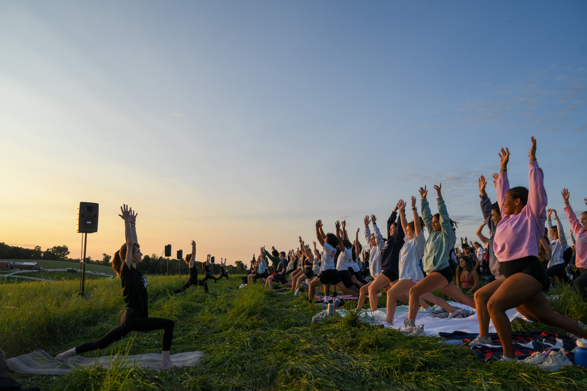 sunset yoga